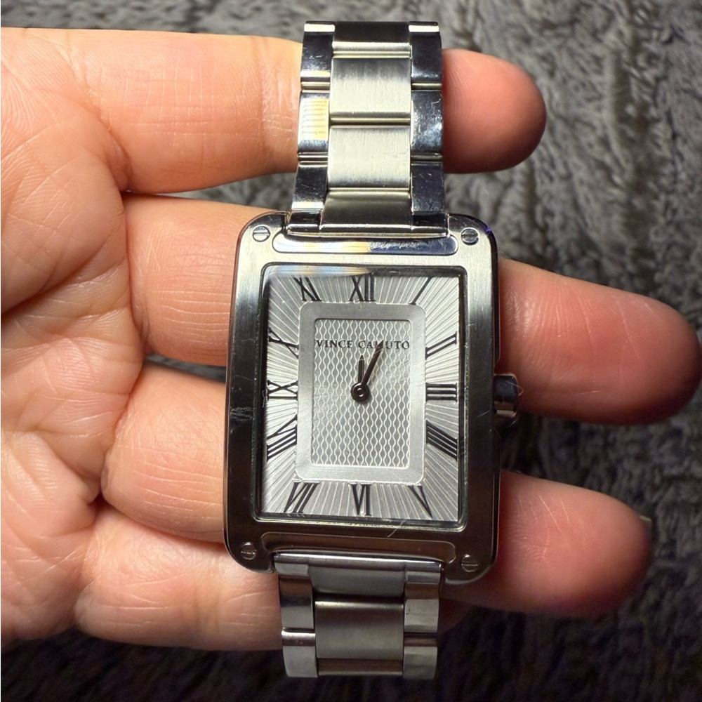 Vince Camuto Silver Rectangular Watch - image 1